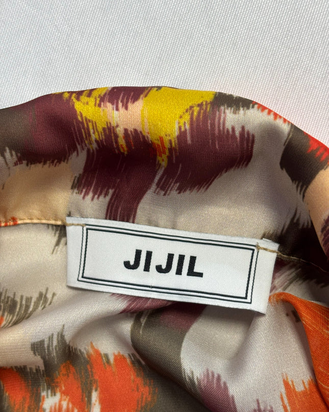 JIJIL Multicolor Abstract Pattern Maxi Dress