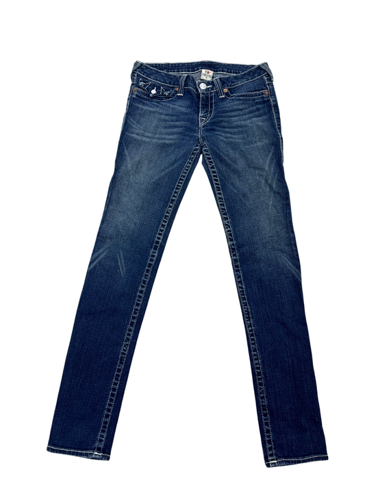 True Religion Skinny Jeans – Blue Mid Wash - L | Waist: 30