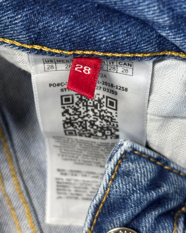 Guess Embellished Skinny Fit Mid-Wash Jeans