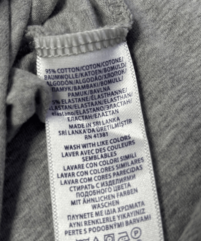 Ralph Lauren Heather Grey Stretch Crewneck T-Shirt
