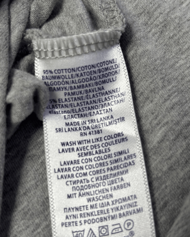 Ralph Lauren Heather Grey Stretch Crewneck T-Shirt