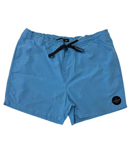 Quiksilver Sky Blue Drawstring Swim Shorts - L | Waist: 34"
