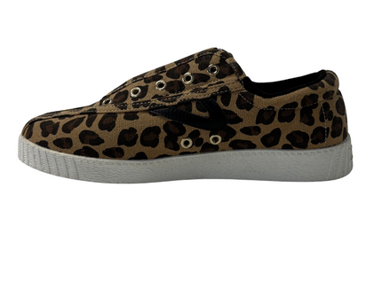 Tretorn Lil Nylite Lace Leopard Print Sneakers | Brown | EU 37.5