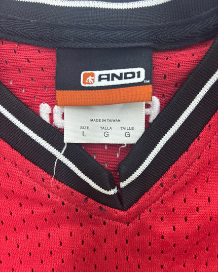 Vintage AND1 Red Basketball Jersey – Number 1 - L