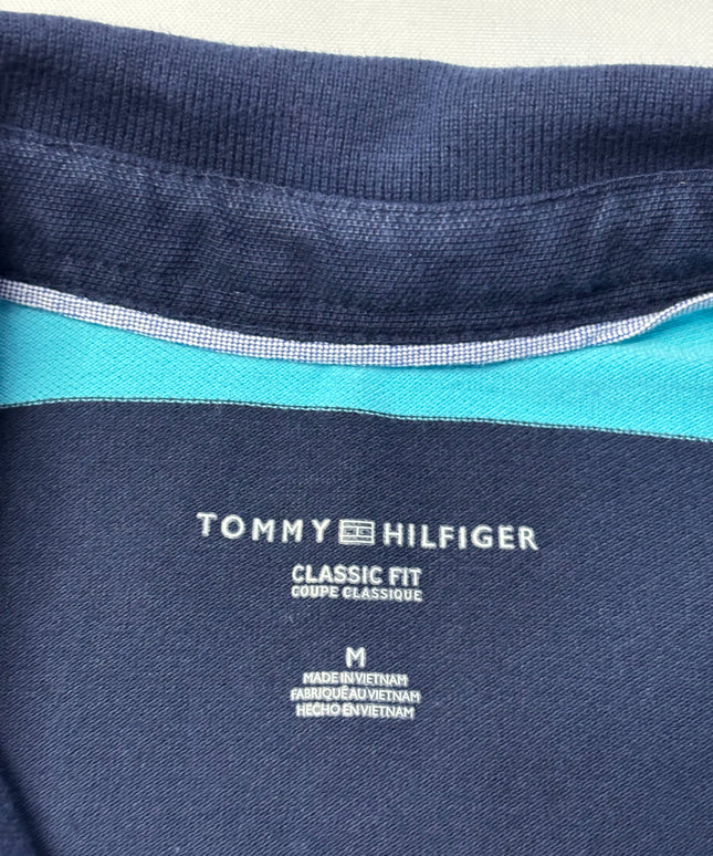 Tommy Hilfiger Blue Striped Classic Fit Polo Shirt