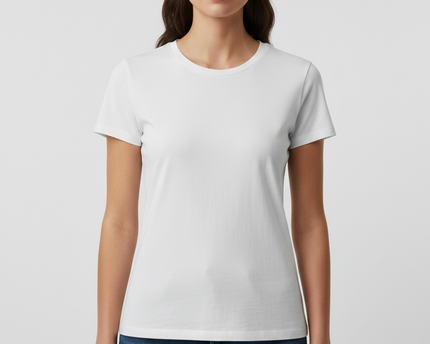 Abercrombie & Fitch White A&F Essentials Baby Tee