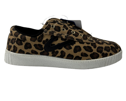 Tretorn Lil Nylite Lace Leopard Print Sneakers | Brown | EU 37.5
