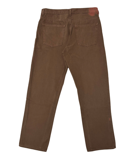 Vailent Classic Brown Straight Fit Cotton Pants