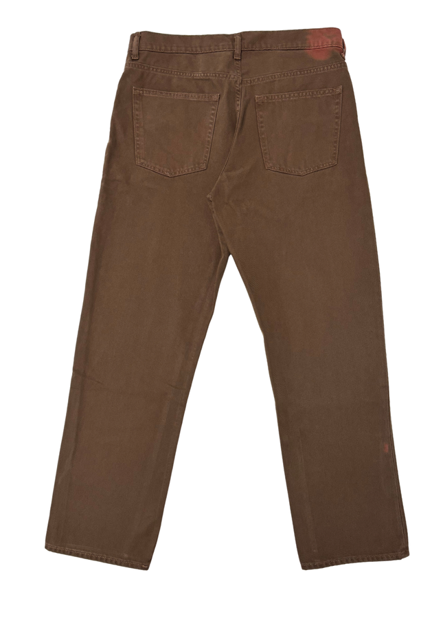 Vailent Classic Brown Straight Fit Cotton Pants