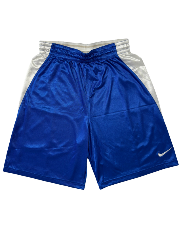 Nike Blue & White Dri-FIT Basketball Shorts - S | Waist: 28"