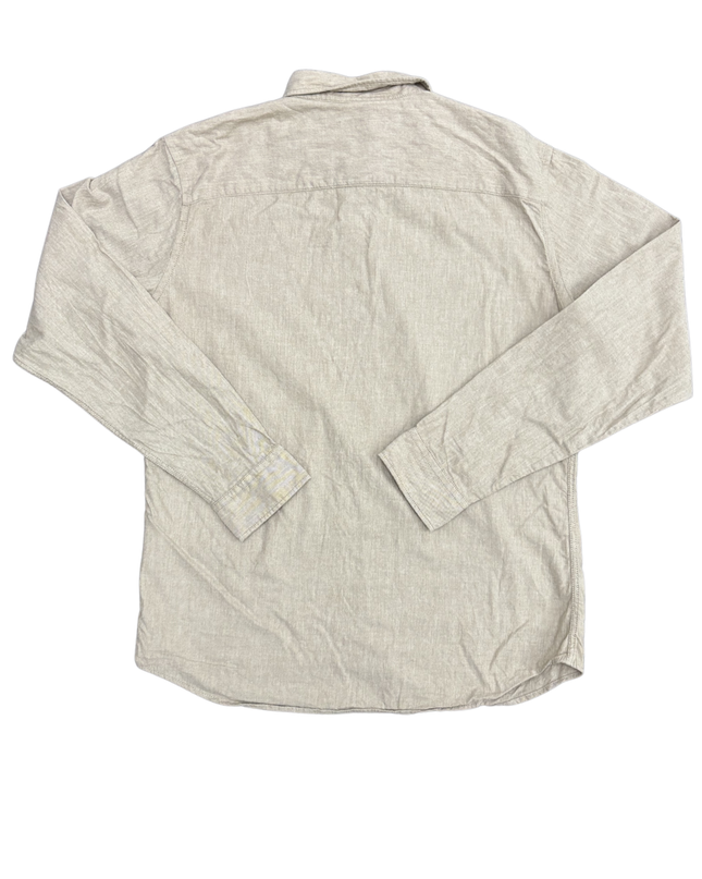 Jack & Jones Sand Beige Casual Long Sleeve Shirt - M