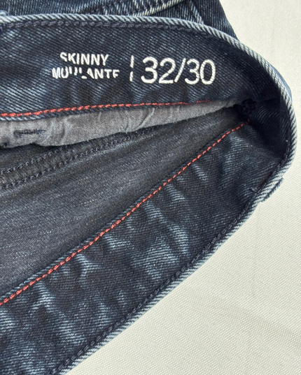 Tommy Jeans Skinny Fit Dark Wash Denim Jeans - L| Waist: 32"