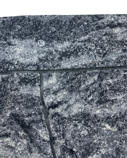 Lululemon High-Rise Printed Crop Leggings in Granite Marble - M