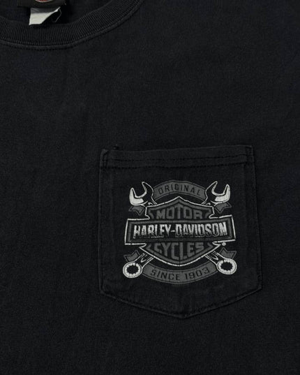 Harley-Davidson Black Banff Canada Eagle Pocket Graphic Tee