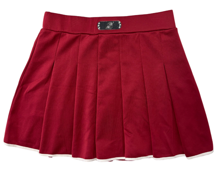 Naruto Shippuden Konoha Village Anime Merchandise Red Pleated Mini Skirt