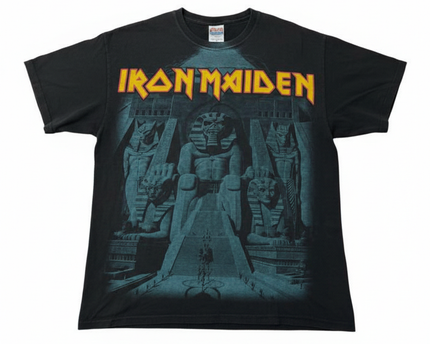 Hanes Black Iron Maiden Powerslave Graphic Tee