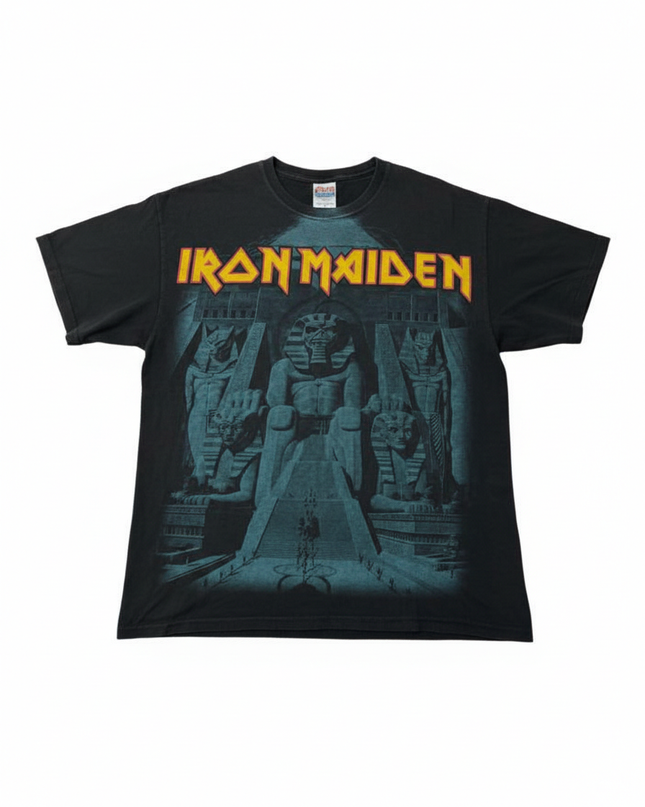 Hanes Black Iron Maiden Powerslave Graphic Tee
