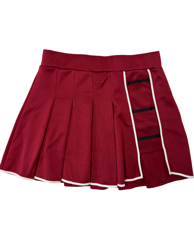 Naruto Shippuden Konoha Village Anime Merchandise Red Pleated Mini Skirt