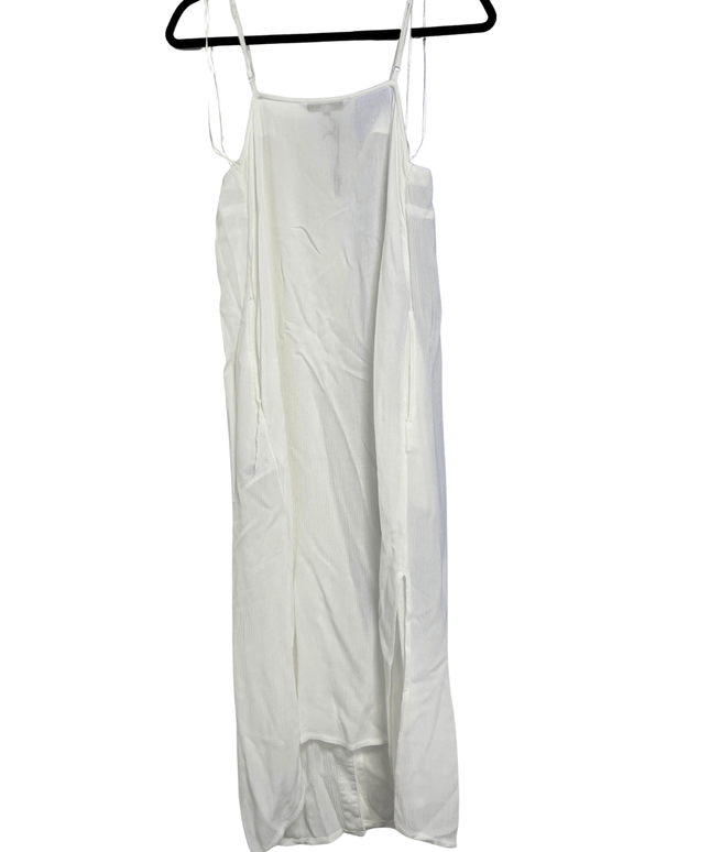 Debenhams White Button-Down with Spaghetti Straps Midi Dress