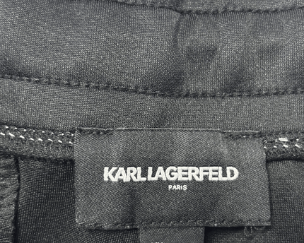 Karl Lagerfeld Contrast Stitch Black Joggers Trouser