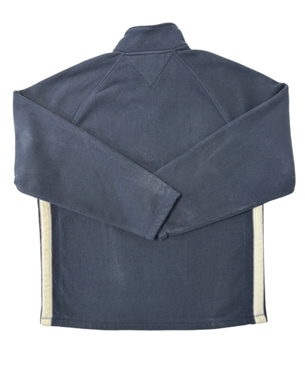 Tommy Hilfiger Navy Blue Quarter-Zip Waffle Fleece Pullover