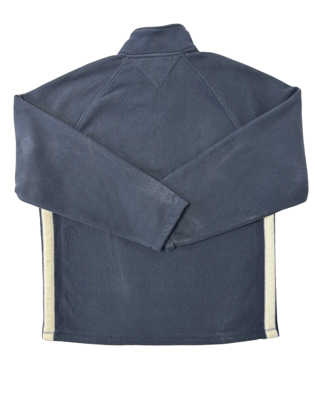Tommy Hilfiger Navy Blue Quarter-Zip Waffle Fleece Pullover