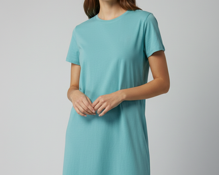 Terranova Light Blue Longline Crew Neck T-Shirt