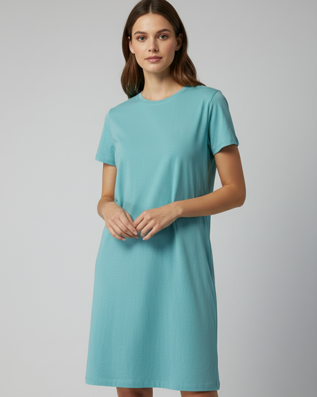 Terranova Light Blue Longline Crew Neck T-Shirt