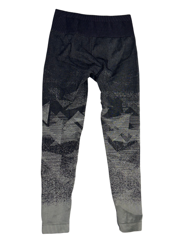 Gymshark Leggings Adapt Seamless High Rise Black Gray Gradient Geo - XS