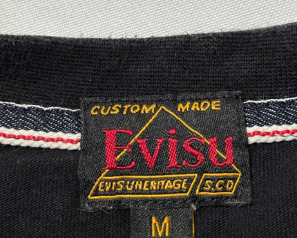 Evisu Black Heritage Seagull Graphic T-Shirt