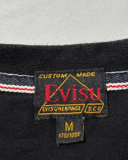 Evisu Black Heritage Seagull Graphic T-Shirt