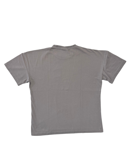 Hugo Boss Hugo Red Tiger Graphic Gray Cotton T-Shirt- L