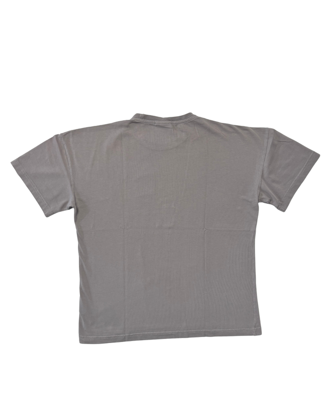 Hugo Boss Hugo Red Tiger Graphic Gray Cotton T-Shirt- L