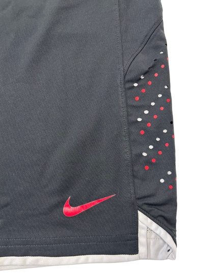 Nike Dri-FIT Black Training Shorts with Red Swoosh - XL | Waist: 36"