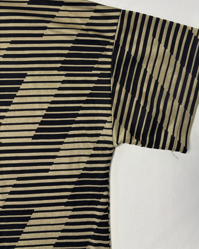 Adidas Black & Gold Geometric Pattern Training Shirt