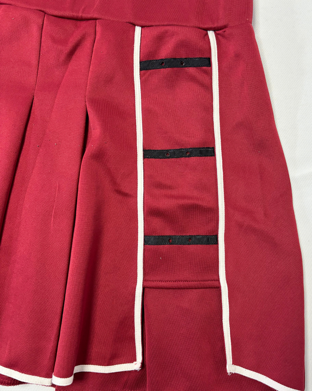 Naruto Shippuden Konoha Village Anime Merchandise Red Pleated Mini Skirt