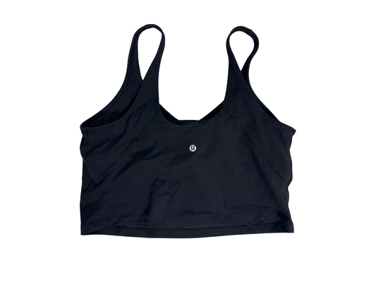 Lululemon Black Strappy Cropped Workout Tank - S