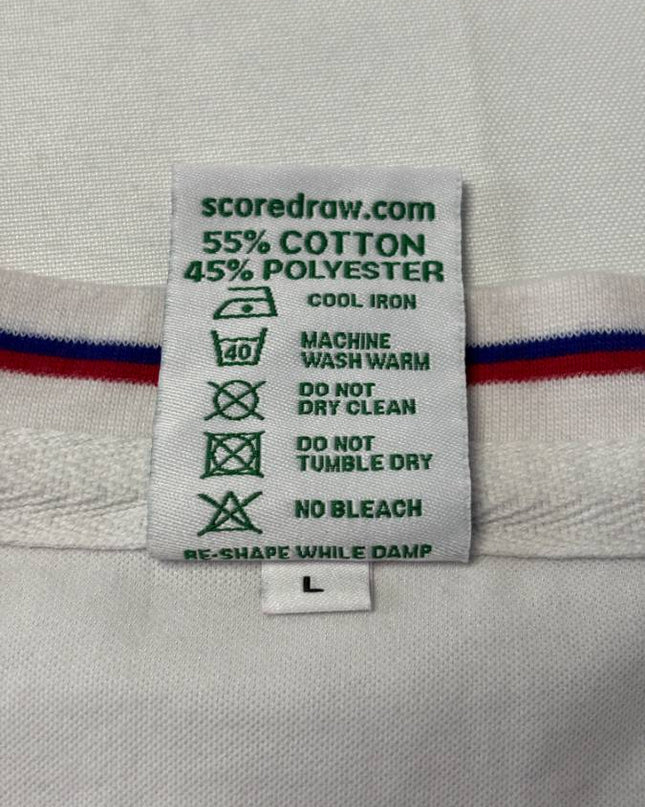 Score Draw England 1982 Retro White Football Jersey