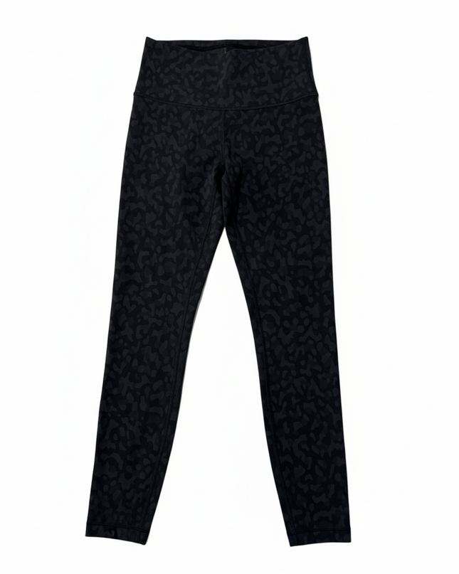 Lululemon Black Leopard Print High-Rise Leggings