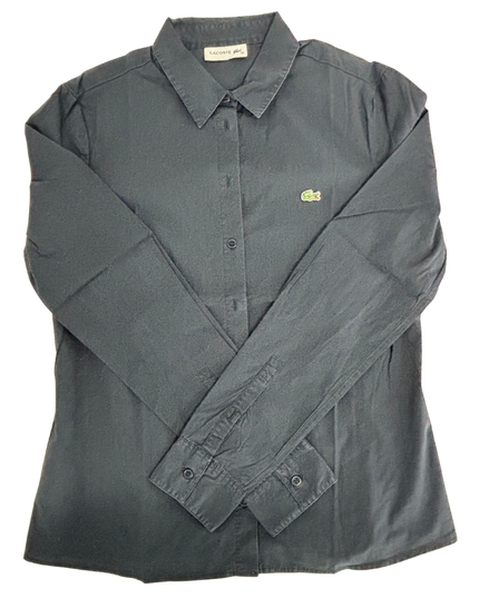 Lacoste Slim Fit Navy Blue Cotton Shirt - XS