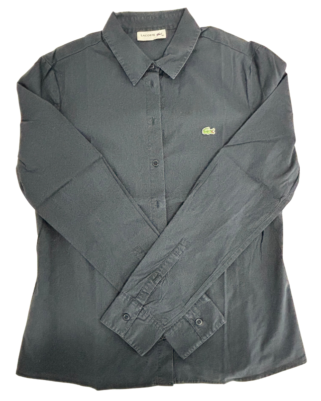 Lacoste Slim Fit Navy Blue Cotton Shirt - XS