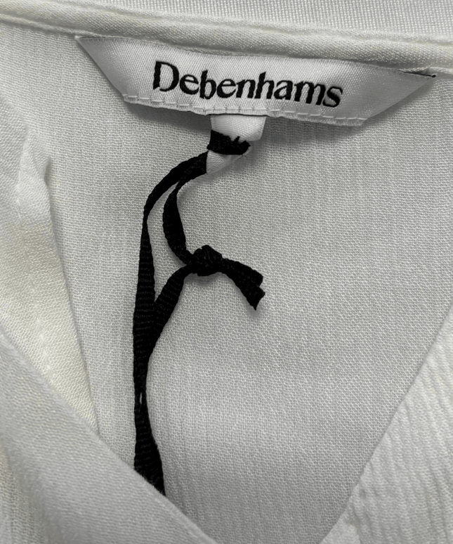 Debenhams White Button-Down with Spaghetti Straps Midi Dress