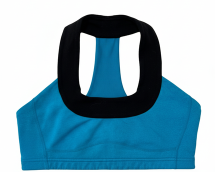 Lululemon Blue and Black Racerback Activewear Sports Bra