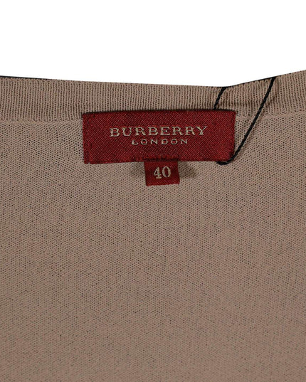 Burberry Monogram Motif Wool Silk Funnel Neck Sweater