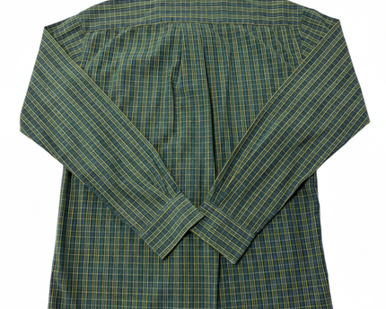 Tommy Hilfiger Green Plaid Long-Sleeve Button-Down Shirt