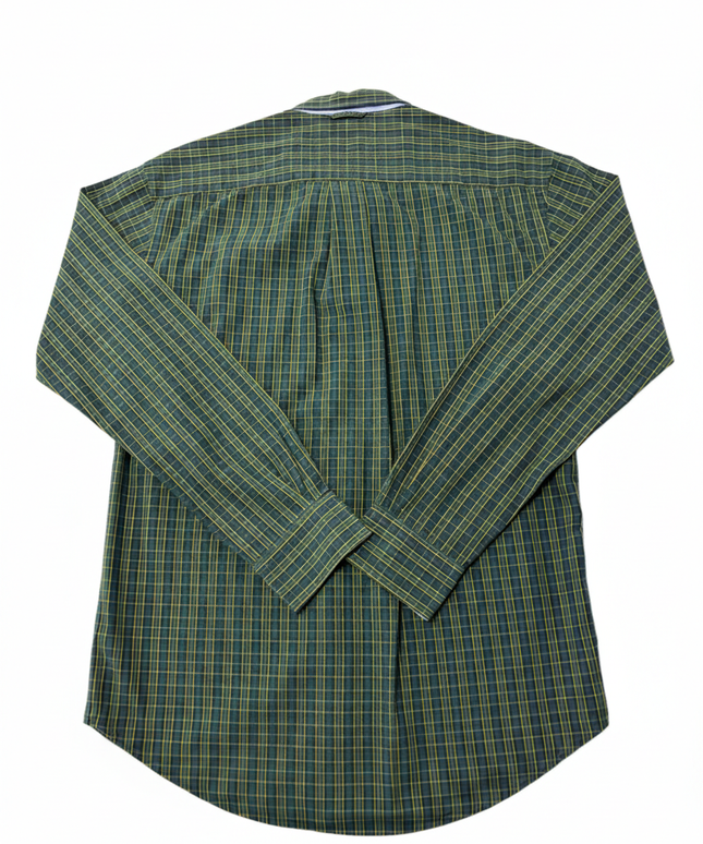 Tommy Hilfiger Green Plaid Long-Sleeve Button-Down Shirt