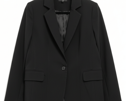 M&S Classic Tailored One-Button Black Blazer