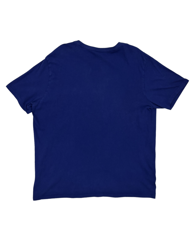 Nike Graphic Swoosh Athletic Cut Blue  T-Shirt - L