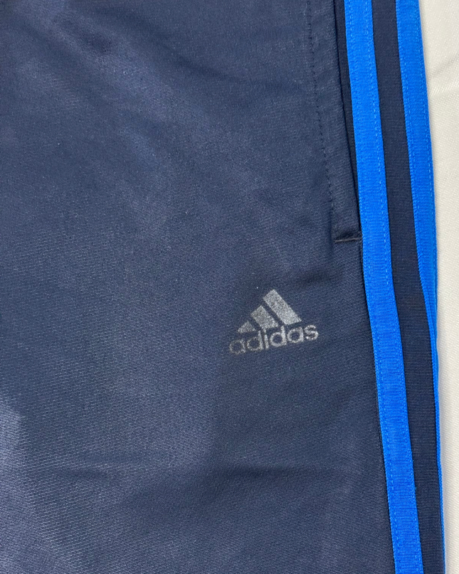 Adidas Navy Blue 3-Stripes with Blue Side Stripes Training Pants