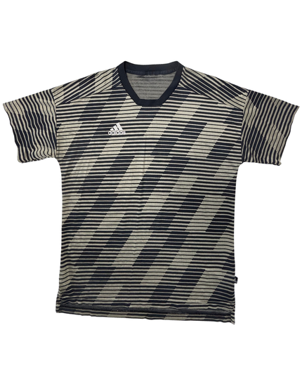 Adidas Black & Gold Geometric Pattern Training Shirt